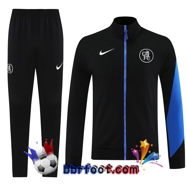 Survetement Foot - Veste FC Chelsea Noir 2025/2026