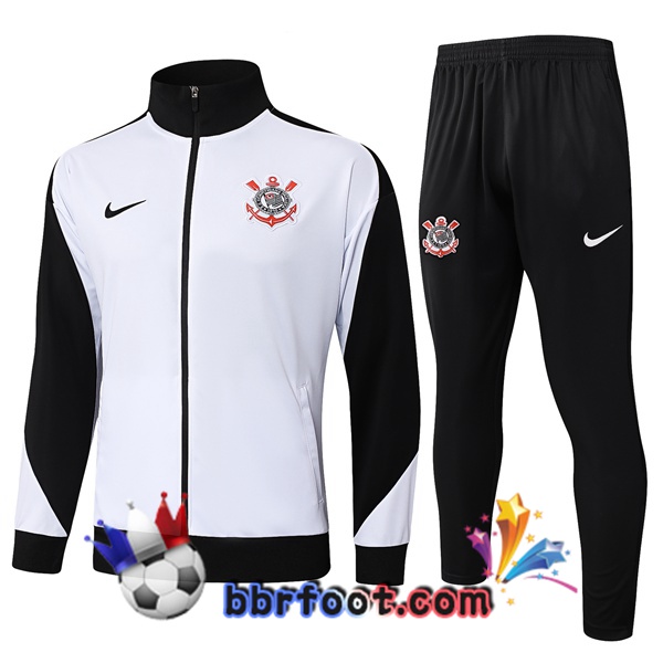 Survetement Foot - Veste Corinthians Blanc 2025/2026