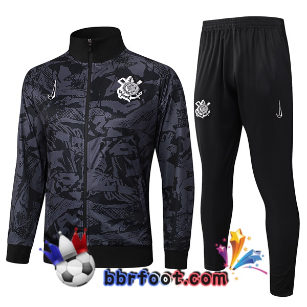 Survetement Foot - Veste Corinthians Noir 2025/2026