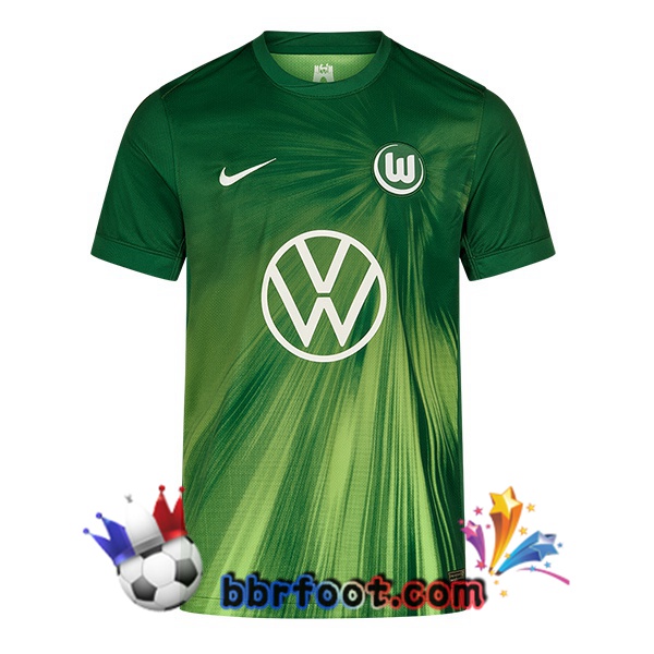 Maillot Foot Vfl Wolfsburg Domicile Vert 2025/2026