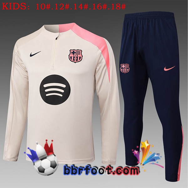 Survetement Foot FC Barcelone Enfant Jaune 2025/2026