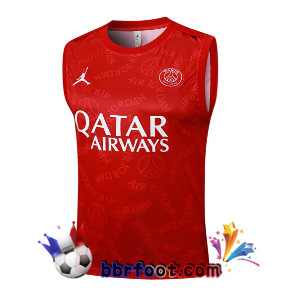 Gilet Foot Jordan Paris PSG Rouge 2025/2026