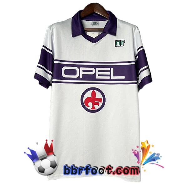 Maillot Foot ACF Fiorentina Retro Exterieur Blanc 1983-1985