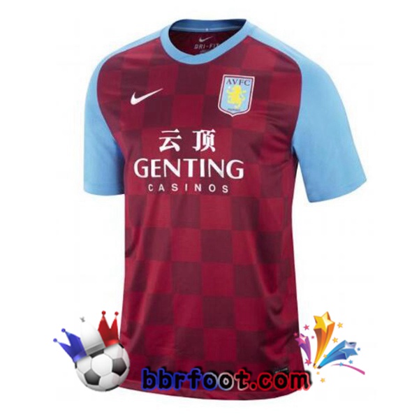 Maillot Foot Aston Villa Retro Domicile Rouge 2011-2012