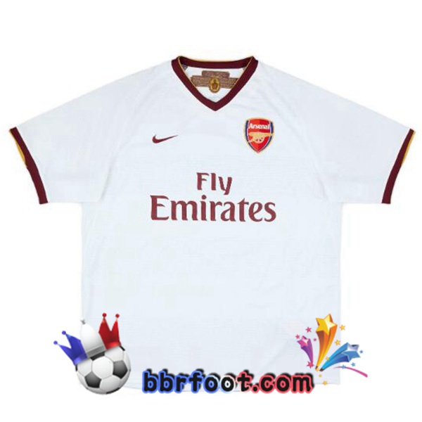Maillot Foot Arsenal Retro Domicile Blanc 2007-2008