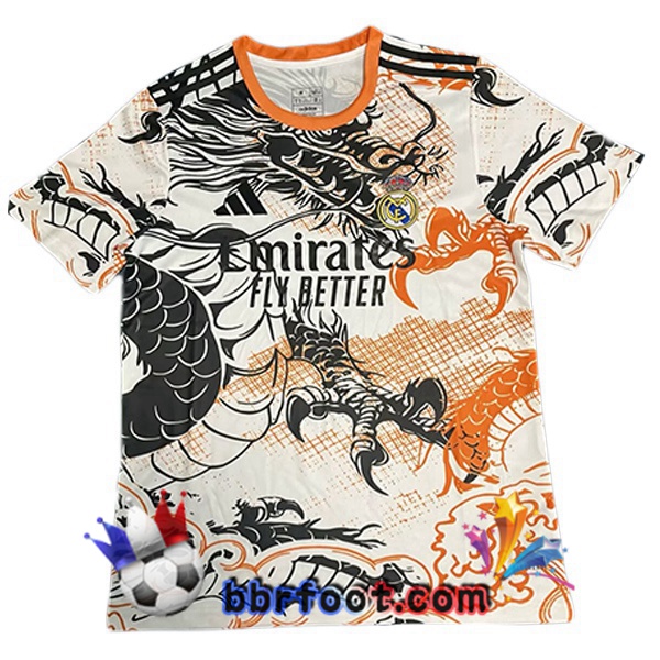 Maillot Foot Real Madrid Édition Spéciale Blanc Noir 2025/2026
