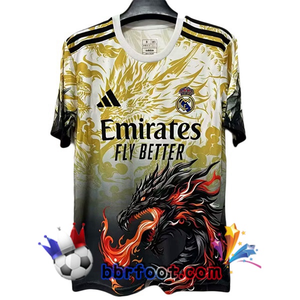 Maillot Foot Real Madrid Édition Spéciale Jaune Noir 2025/2026