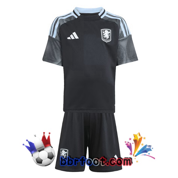 Maillot Foot Aston Villa Enfant Exterieur Noir 2025/2026