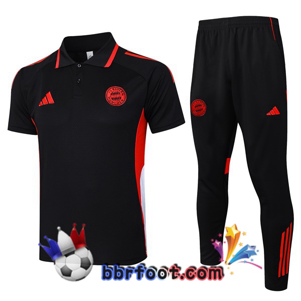 Polo Foot Bayern Munich + Pantalon Noir 2025/2026