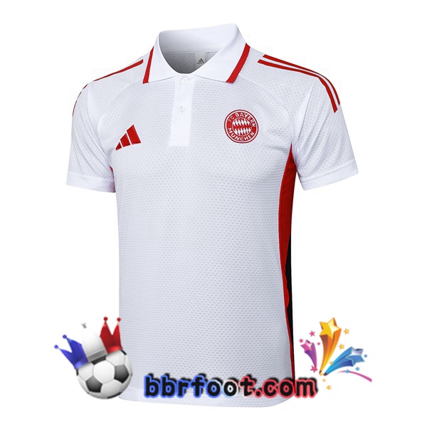 Polo Foot Bayern Munich Blanc 2025/2026