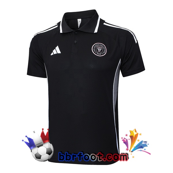 Polo Foot Inter Miami CF Noir 2025/2026