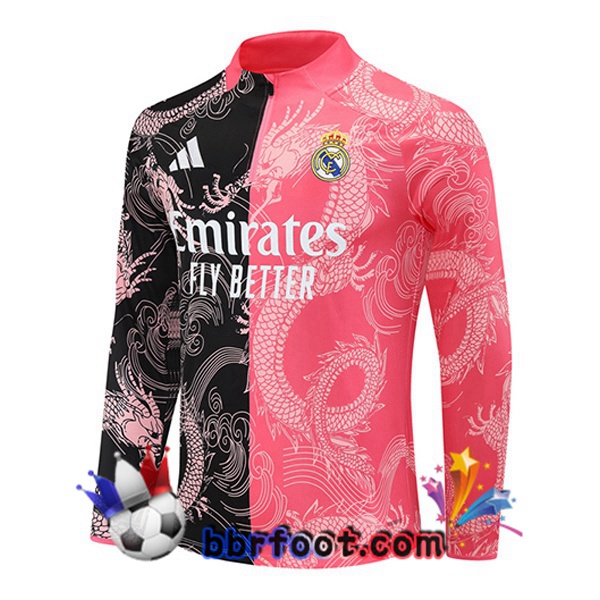 Sweatshirts Homme Real Madrid Rose Noir 2025/2026