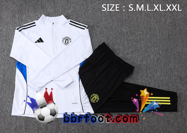 Survetement Foot Manchester United Blanc 2025/2026