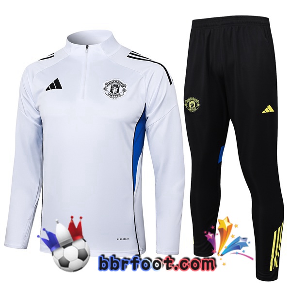 Survetement Foot Manchester United Blanc 2025/2026