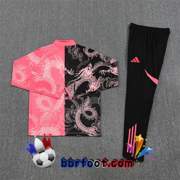 Survetement Foot Real Madrid Rose Noir 2025/2026