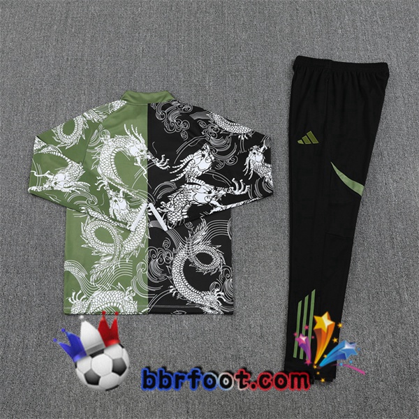 Survetement Foot Real Madrid Noir Vert 2025/2026