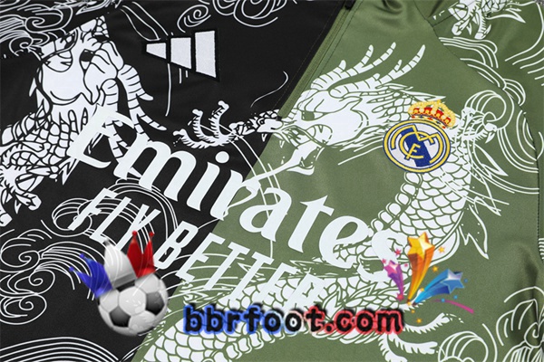 Survetement Foot Real Madrid Noir Vert 2025/2026