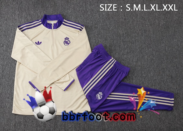 Survetement Foot Real Madrid Jaune 2025/2026