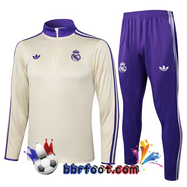 Survetement Foot Real Madrid Jaune 2025/2026