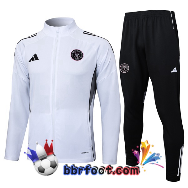 Survetement Foot - Veste Inter Miami CF Blanc 2025/2026