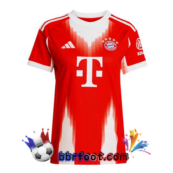 Maillot Foot Bayern Munich Femme Domicile Rouge 2025/2026