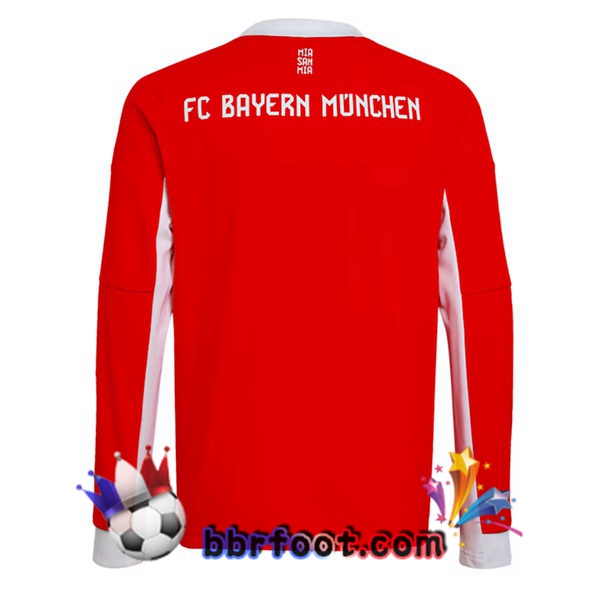 Maillot Foot Bayern Munich Domicile Manche longue Rouge 2025/2026