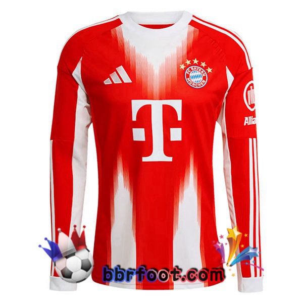 Maillot Foot Bayern Munich Domicile Manche longue Rouge 2025/2026