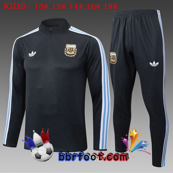 Survetement Foot Argentine Enfant Noir 2025/2026