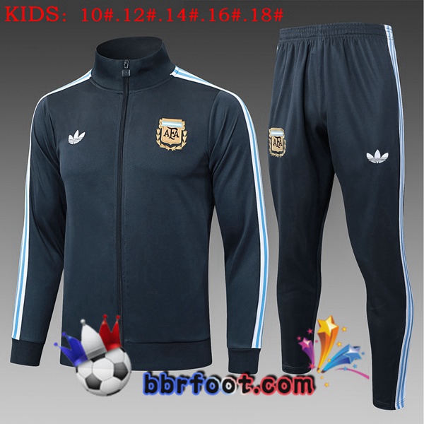 Survetement Foot - Veste Argentine Enfant Gris 2025/2026