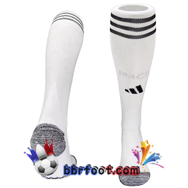 Chaussettes Foot Real Madrid Domicile Blanc 2025/2026