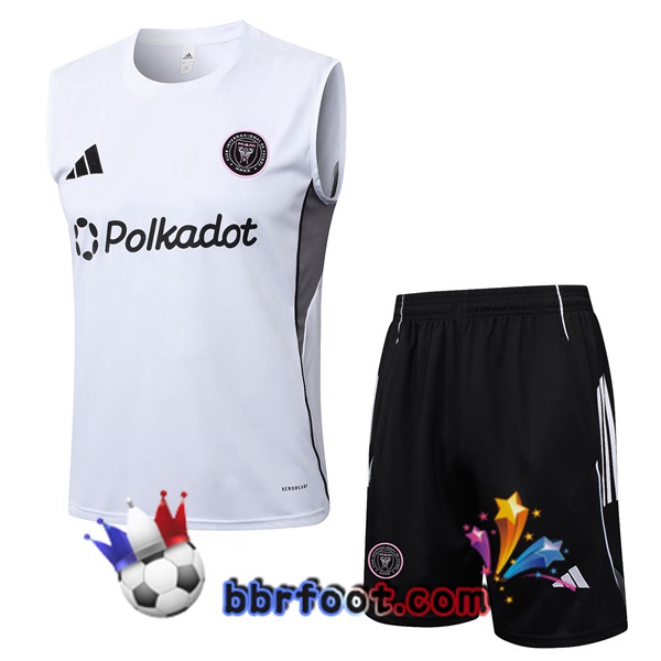 Gilet Foot Inter Miami CF + Shorts Blanc 2025/2026