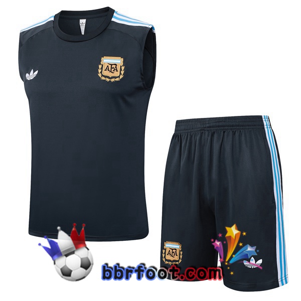 Gilet Foot Argentine + Shorts Bleu Royal 2025/2026