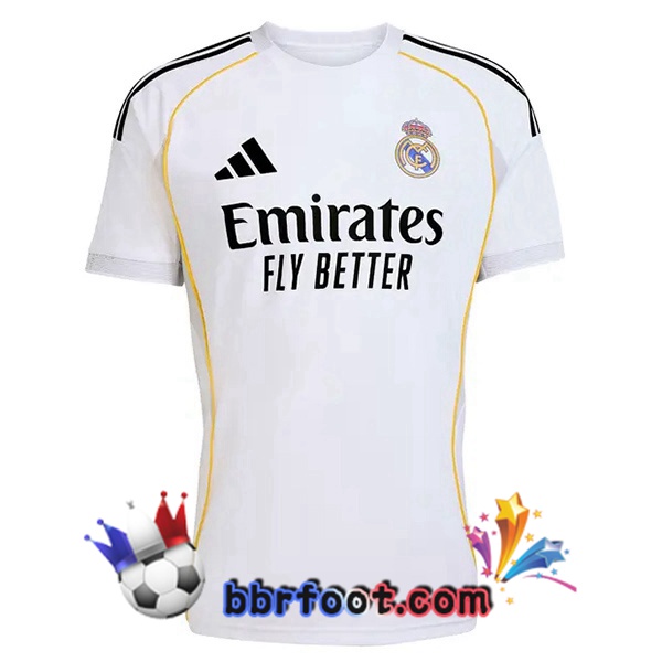 Maillot Foot Real Madrid Domicile Blanc 2025/2026