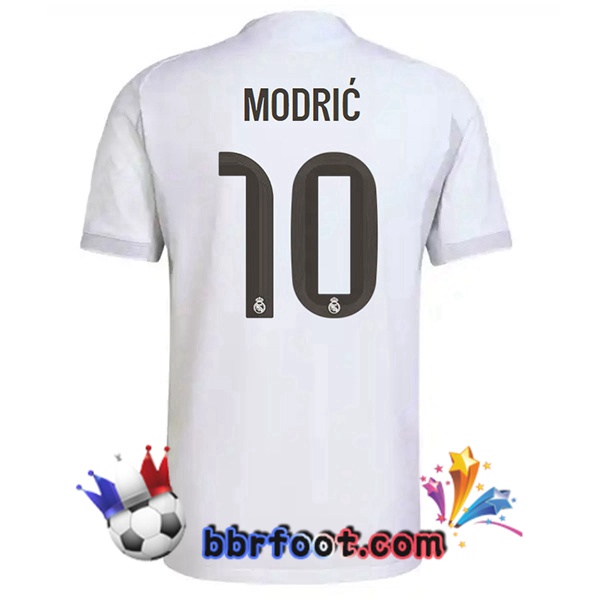 Maillot Foot Real Madrid (Modrić 10) Domicile Blanc 2025/2026 Maillot Foot Real Madrid (Modrić 10) Domicile Blanc 2025/2026