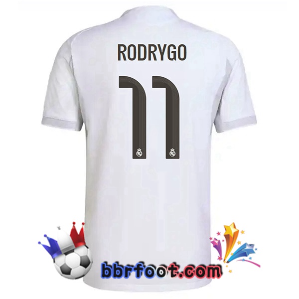 Maillot Foot Real Madrid (Rodrygo 11) Domicile Blanc 2025/2026