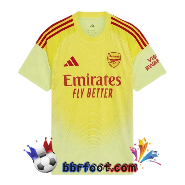 Maillot Foot Arsenal Gardien de but Jaune 2025/2026