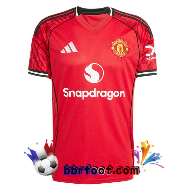 Maillot Foot Manchester United Domicile Rouge 2025/2026