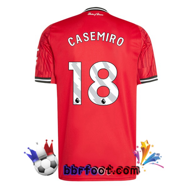 Maillot Foot Manchester United (CASEMIRO 18) Domicile Rouge 2025/2026