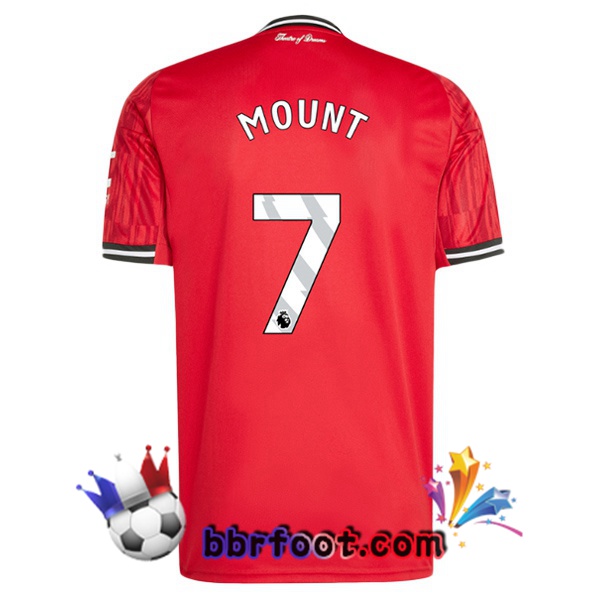 Maillot Foot Manchester United (MOUNT 7) Domicile Rouge 2025/2026