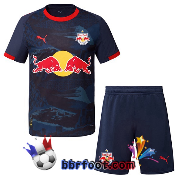 Maillot Foot FC Red Bull Salzburg Enfant Exterieur Bleu Royal 2025/2026