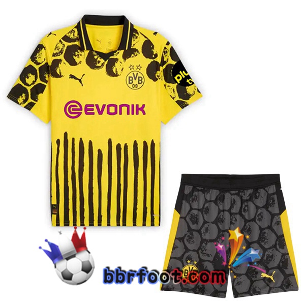 Maillot Foot Dortmund BVB Club World Cup Enfant Domicile Jaune Noir 2025/2026