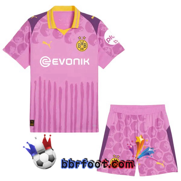 Maillot Foot Dortmund BVB Club World Cup Enfant Gardien de but Pourpre 2025/2026