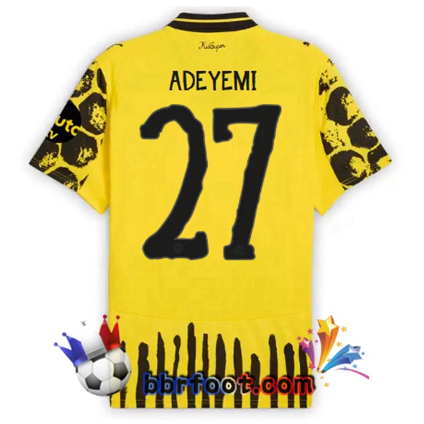 Maillot Foot Dortmund BVB Club World Cup (Adeyemi 27) Domicile Jaune Noir 2025/2026