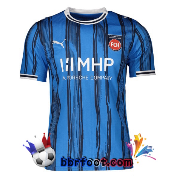 Maillot Foot FC Heidenheim Exterieur Bleu 2025/2026