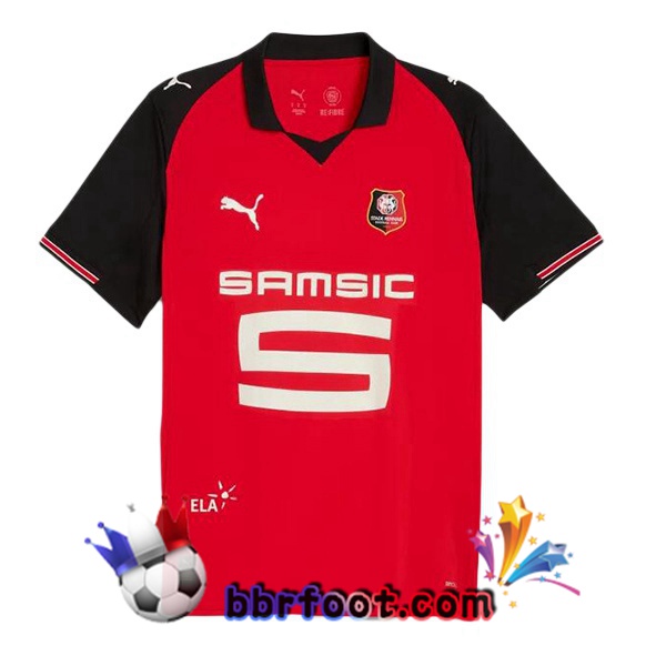 Maillot Foot Stade Rennais Domicile Rouge 2025/2026