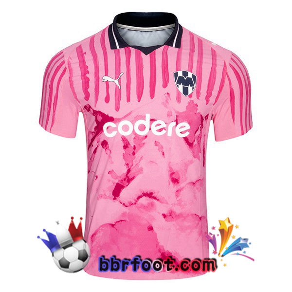Maillot Foot CF Monterrey Club World Cup Gardien de but Rose 2025/2026