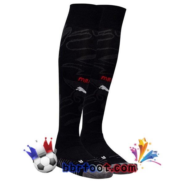 Chaussettes Foot AC Milan Domicile Noir 2025/2026