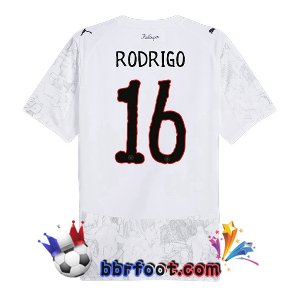 Maillot Foot Manchester City Club World Cup (Rodrigo 16) Domicile Blanc 2025/2026