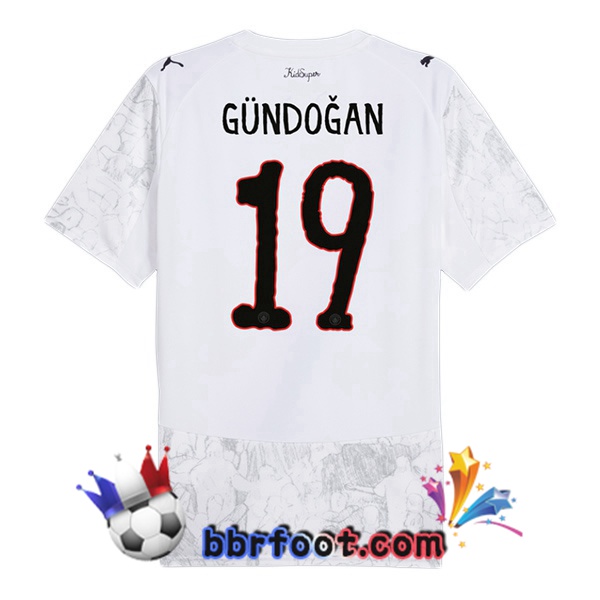 Maillot Foot Manchester City Club World Cup (Ilkay Gündoğan 19) Domicile Blanc 2025/2026