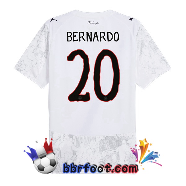 Maillot Foot Manchester City Club World Cup (Bernardo Silva 20) Domicile Blanc 2025/2026